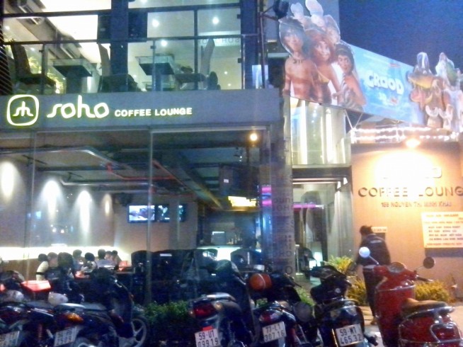 SOHOカフェ自体はホーチミン市内にカフェをいくつも展開しているチェーン店です。