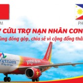 Vietjet Airではフィリピンへの救援物資を募集しています